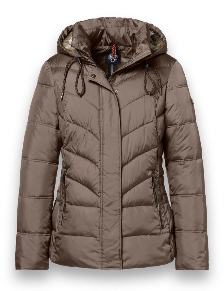 District Winterjacke Montana (mit Kapuze, gefüttert, wasserabweisend) braun Damen von District