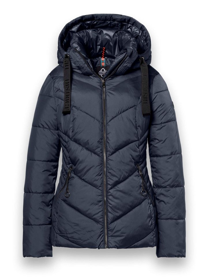 District Winterjacke Val Thorens (mit Kapuze, wasserabweisend) dunkelblau Damen von District