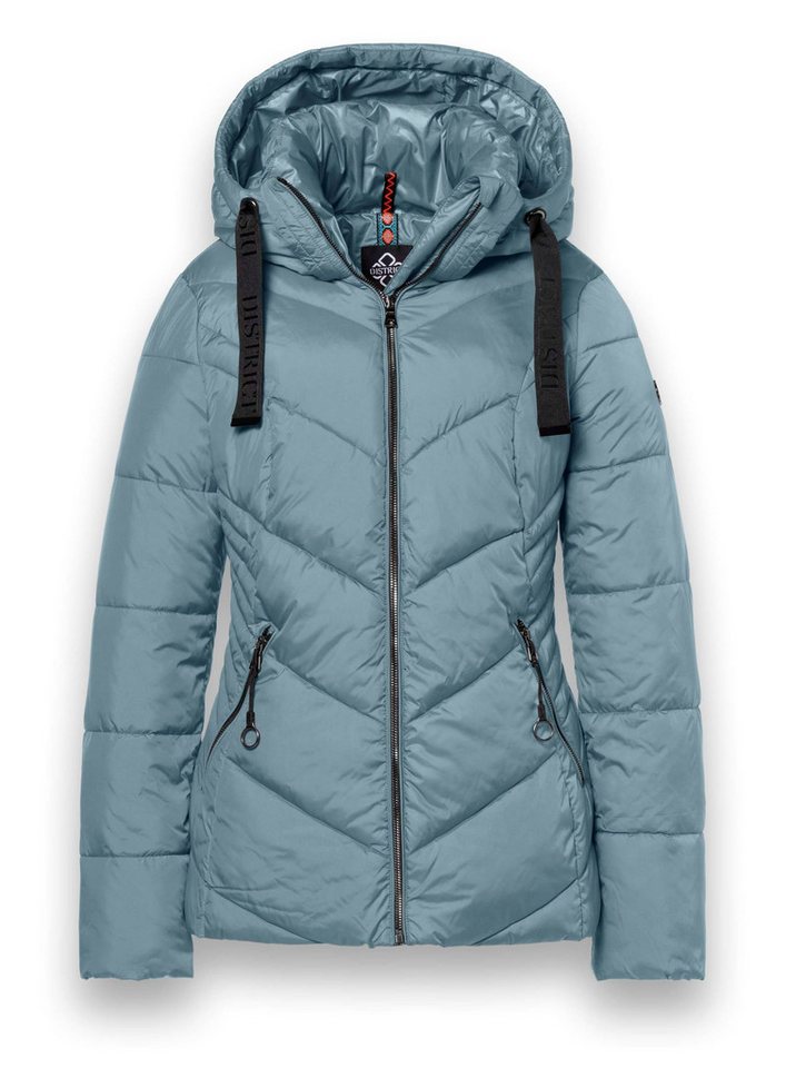 District Winterjacke Val Thorens (mit Kapuze, wasserabweisend) hellblau Damen von District