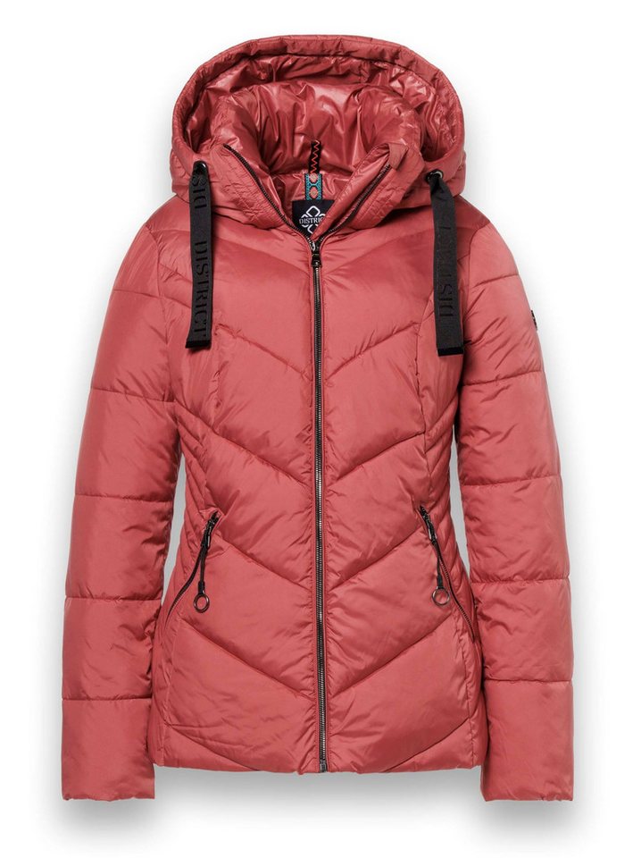 District Winterjacke Val Thorens (mit Kapuze, wasserabweisend) rot Damen von District