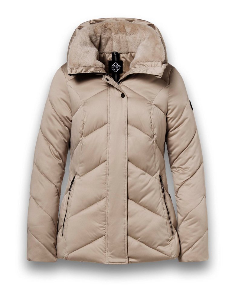 District Winterjacke Verbier (gefüttert, wasserabweisend) beige Damen von District