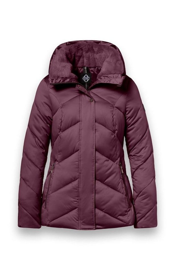 District Winterjacke Verbier (gefüttert, wasserabweisend) burgunderrot Damen von District