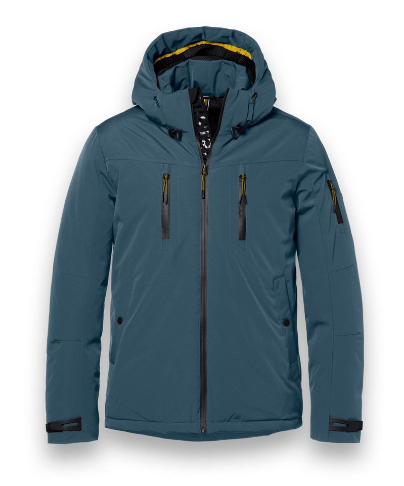 District Winterjacke Wedge mit Kapuze (warm, wasserabweisend) stahlblau Herren von District
