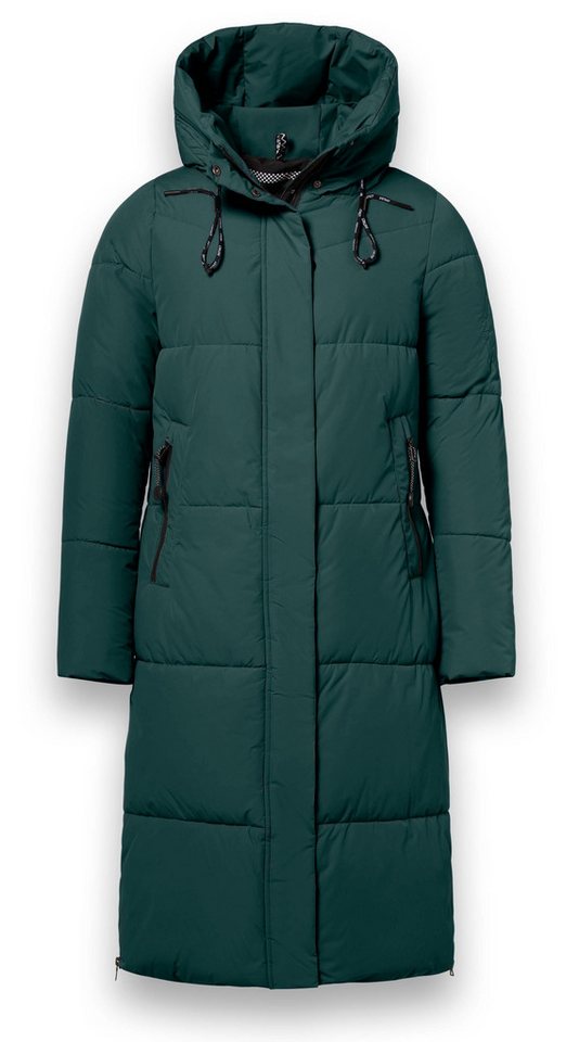 District Steppmantel Dumbbell (wasserabweisend) dunkelgrün Damen von District