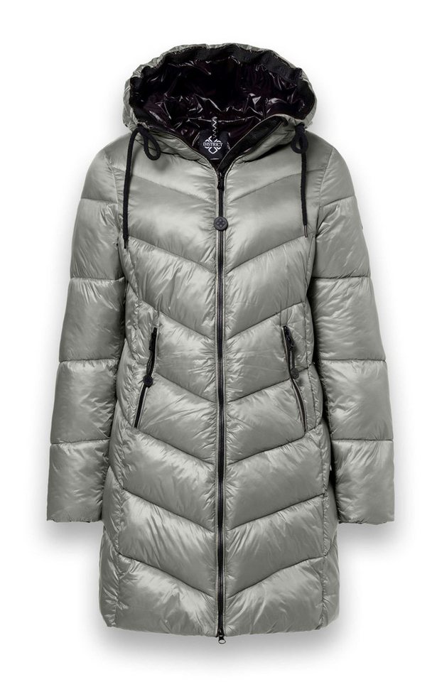 District Wintermantel Sapporo (mit Kapuze, wasserabweisend) silber Damen von District