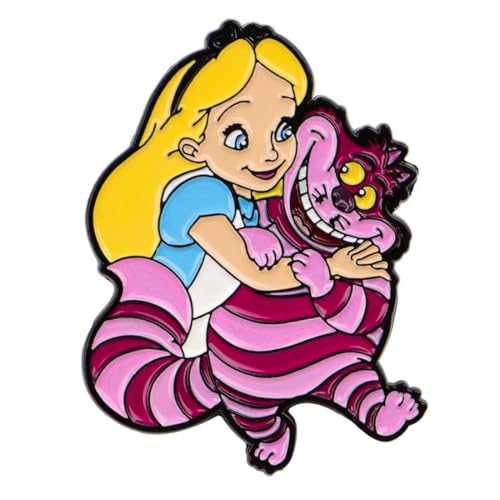 Distrigeek Anstecknadel Alice und Grinsekatze Alice im Wunderland Charakter Metall Emaille Abzeichen Pin für Damen Mädchen Kinder Distrigeek Anstecknadel Alice und Grinsekatze Alice im Wunderland Charakter Metall Emaille Abzeichen Pin für Damen Mädchen Kinder von Distrigeek
