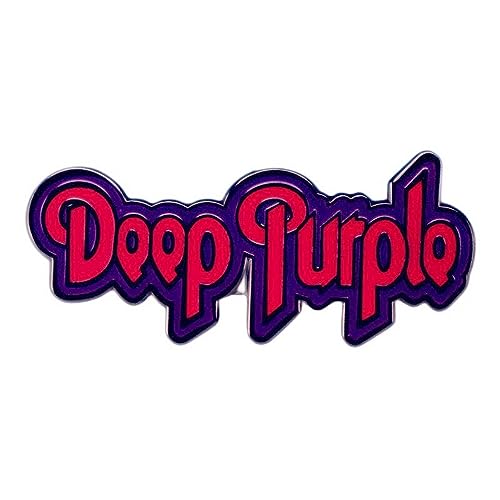 Distrigeek Deep Purple Logo, Metall emailliert, Musikband, Hard Rock, für Damen oder Herren, Anstecknadel, Brosche, Emaille, Ohne Schmucksteine von Distrigeek