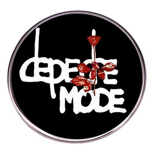 Distrigeek Depeche Fashion Logo Violator, Rock, Rock, rund, schwarz, für Damen und Herren von Distrigeek