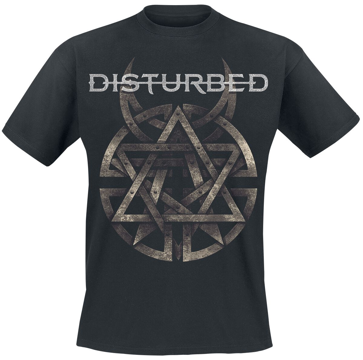 Disturbed Symbol T-Shirt schwarz in 3XL von Disturbed