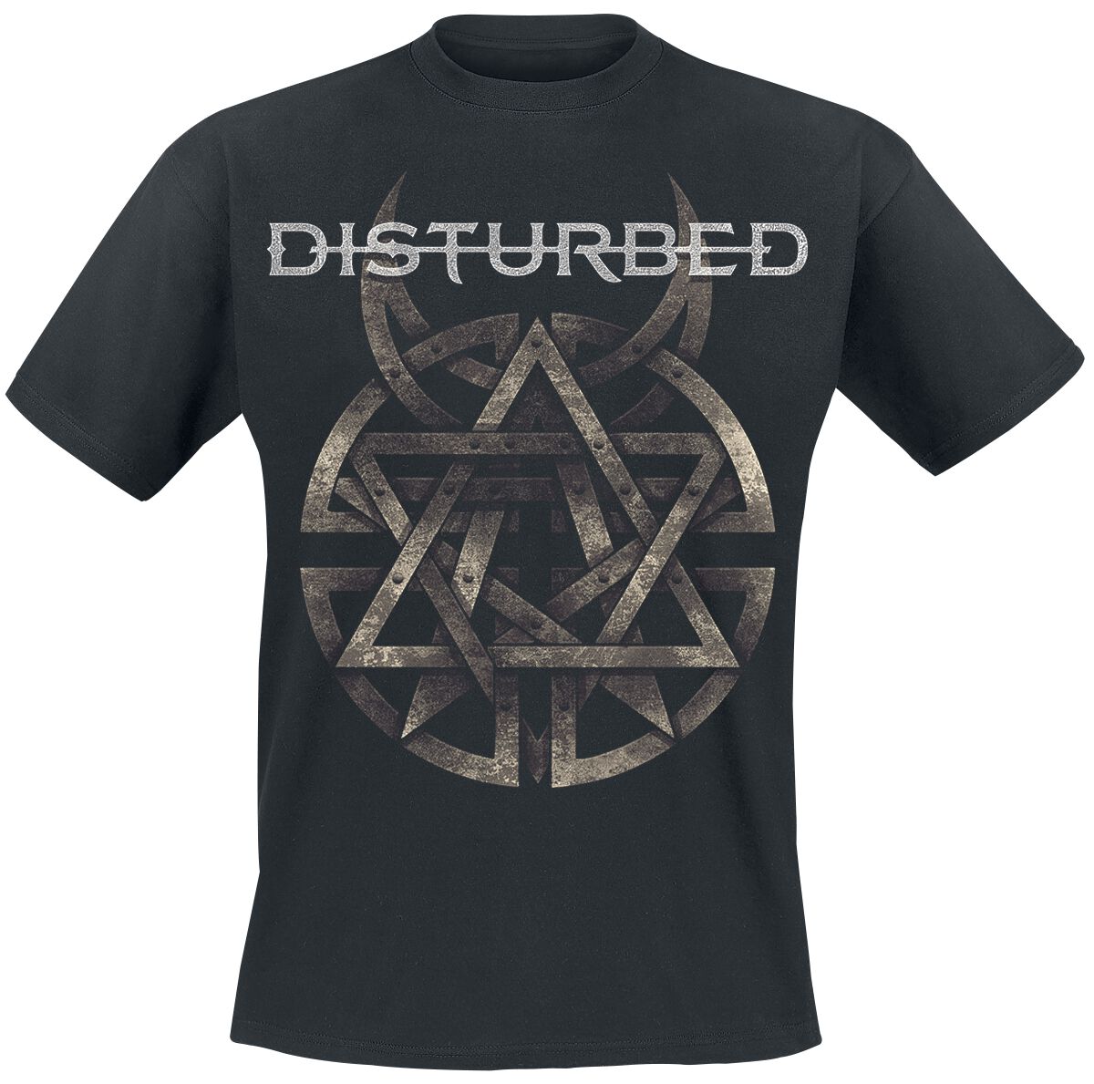 Disturbed Symbol T-Shirt schwarz in L von Disturbed