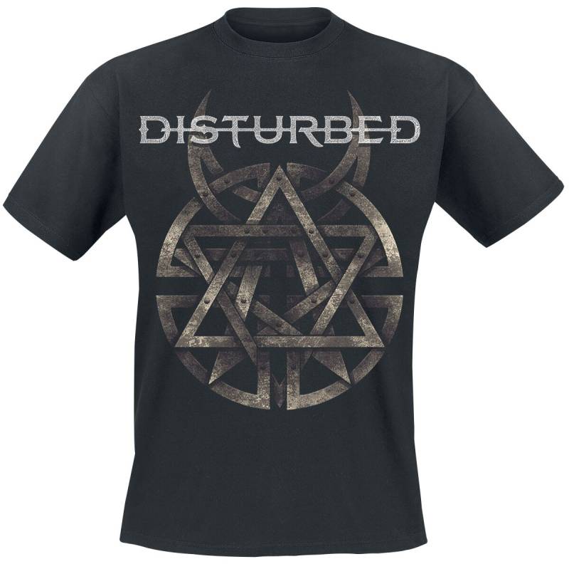 Disturbed Symbol T-Shirt schwarz in M von Disturbed