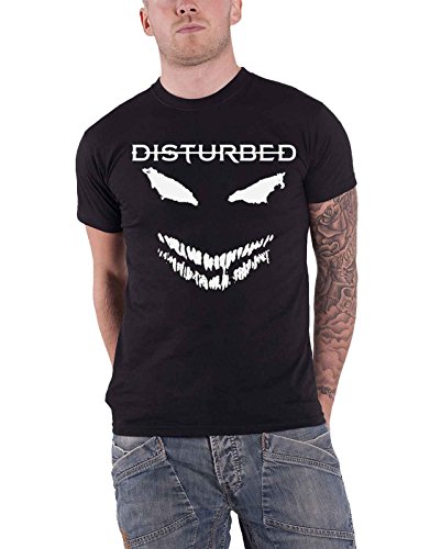 Disturbed T Shirt Scary Face Candle Band Logo Nue offiziell Herren Schwarz XL von Disturbed