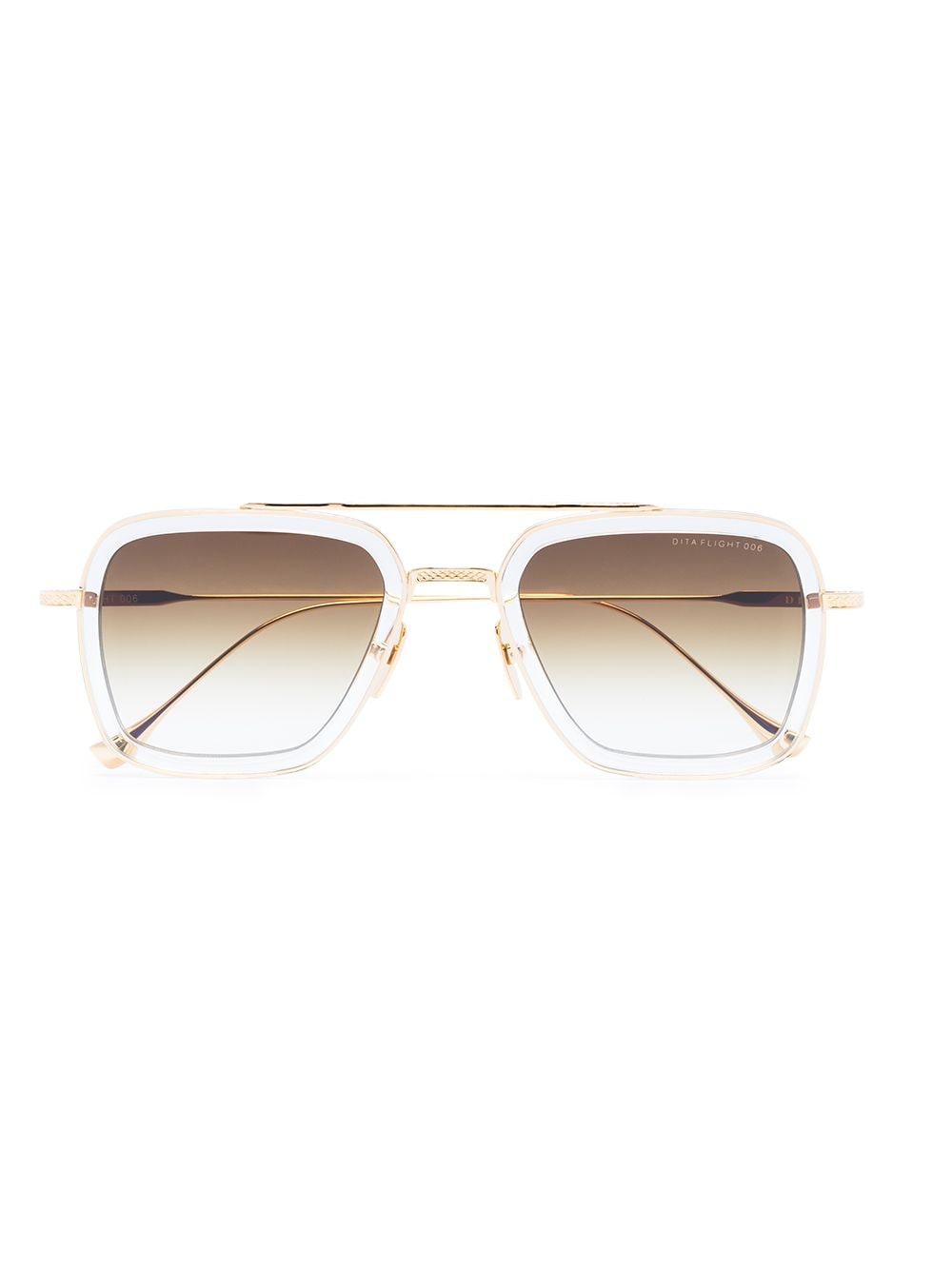 Dita Eyewear Eckige Flight.006 Sonnenbrille - Gold von Dita Eyewear