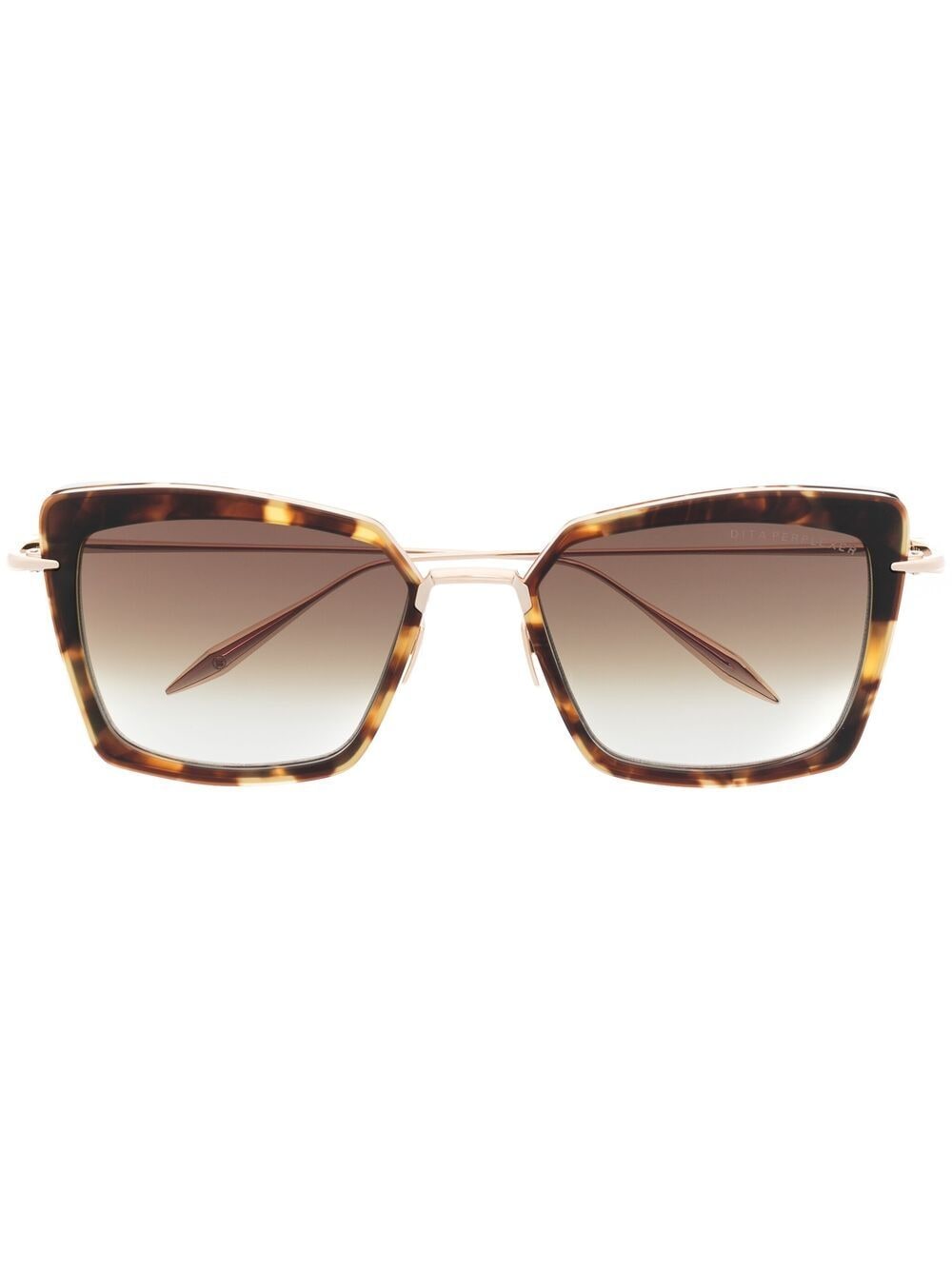 Dita Eyewear Sonnenbrille mit farbigen Gläsern - Gold von Dita Eyewear