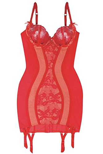 Dita von Teese Korsage rot/Nude DE 70B von Dita von Teese