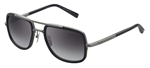 Dita MACH-S ANTIQUE SILVER MATTE BLACK/GREY SHADED einzigeGröße Unisex Sonnenbrillen von Dita