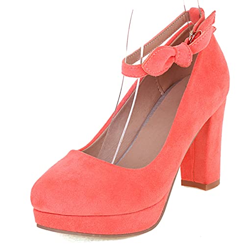 Diuniarza Damen Höhe Ferse Prom Schuhe Plateau Mary Jane Geschlossen Party Schuhe Strap Abend Orange Gr 44 EU/46 Diuniarza Damen Höhe Ferse Prom Schuhe Plateau Mary Jane Geschlossen Party Schuhe Strap Abend Orange Gr 44 EU/46 von Diuniarza