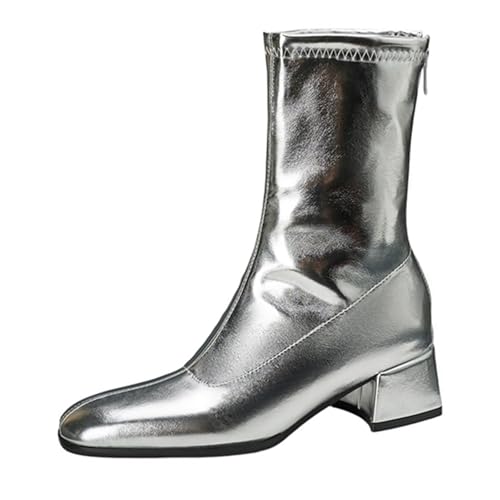 Diuniarza Damen Runde Zehen Warm Stiefeletten Party Elegant Block Stiefel Stiefeletten Chelsea Stiefel Reißverschluss Warm Party Abend Stiefeletten Silber Gr 40.5 EU/42 Diuniarza Damen Runde Zehen Warm Stiefeletten Party Elegant Block Stiefel Stiefeletten Chelsea Stiefel Reißverschluss Warm Party Abend Stiefeletten Silber Gr 40.5 EU/42 von Diuniarza