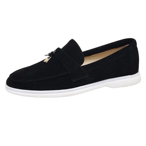 Diuniarza Flach Schuhe Damen Loafer Causal Ohne Verschluss Mokassins Buro Wildleder Daily Schuhe Arbeit Schwarz Gr 39 EU/40 Diuniarza Flach Schuhe Damen Loafer Causal Ohne Verschluss Mokassins Buro Wildleder Daily Schuhe Arbeit Schwarz Gr 39 EU/40 von Diuniarza