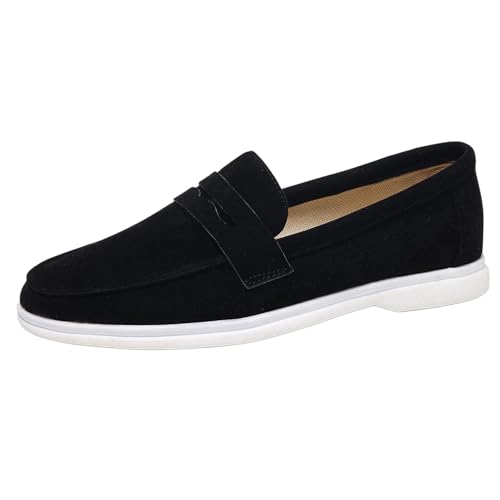 Diuniarza Flach Schuhe Damen Loafer Causal Ohne Verschluss Mokassins Buro Wildleder Daily Schuhe Arbeit Schwarz Gr 39 EU/40 Diuniarza Flach Schuhe Damen Loafer Causal Ohne Verschluss Mokassins Buro Wildleder Daily Schuhe Arbeit Schwarz Gr 39 EU/40 von Diuniarza