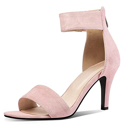 Diuniarza Offene High-Heel-Sandalen Damen Formal Schuhe Mode Formal Schuhe Elegant Stilettos Pink Gr 48 EU/50 von Diuniarza