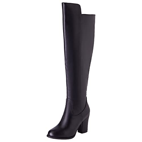Diuniarza Overknee-Stiefel mit Blockabsatz Für Damen, Anzugstiefel Elegant Zip Overknees Stiefel Höhe Ferse Runde Zehen Thigh High Boots Classic Winter Riding Boots Schwarz Gr 39 EU Diuniarza Overknee-Stiefel mit Blockabsatz Für Damen, Anzugstiefel Elegant Zip Overknees Stiefel Höhe Ferse Runde Zehen Thigh High Boots Classic Winter Riding Boots Schwarz Gr 39 EU von Diuniarza