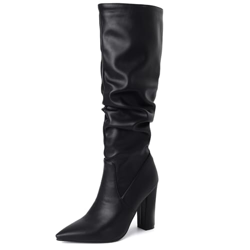 Diuniarza Pointed Toe Mode Lockere Stiefel Ohne Verschluss Blockabsatz Loose Party Overknees Elegant Mittelhoch Schwarz Gr 40.5 EU/42 Asiatisch Diuniarza Pointed Toe Mode Lockere Stiefel Ohne Verschluss Blockabsatz Loose Party Overknees Elegant Mittelhoch Schwarz Gr 40.5 EU/42 Asiatisch von Diuniarza