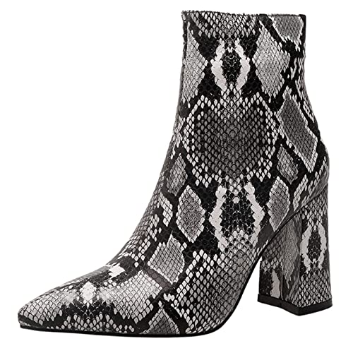 Diuniarza Print Ankle Stiefeletten Damen Pointed Toe Prom Stiefeletten Party Mode Kleid Stiefeletten Schwarz Gr 40 EU/41 Diuniarza Print Ankle Stiefeletten Damen Pointed Toe Prom Stiefeletten Party Mode Kleid Stiefeletten Schwarz Gr 40 EU/41 von Diuniarza