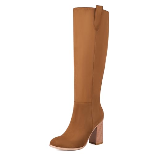 Diuniarza Runde Zehen Ohne Verschluss Knee High Wildleder Overknees Stiefel Ohne Verschluss Block Stiefel Long Winter Boot Klassische Komfort Mode Braun Gr 39 EU/40 Asiatisch Diuniarza Runde Zehen Ohne Verschluss Knee High Wildleder Overknees Stiefel Ohne Verschluss Block Stiefel Long Winter Boot Klassische Komfort Mode Braun Gr 39 EU/40 Asiatisch von Diuniarza