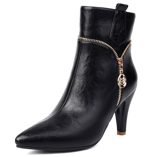 Diuniarza Stiletto Stiefeletten Damen Prom Stiefel Mittelhohe Stiefel Pointed Toe Mode Kleid Stiefeletten Schwarz Gr 37 EU/38 Diuniarza Stiletto Stiefeletten Damen Prom Stiefel Mittelhohe Stiefel Pointed Toe Mode Kleid Stiefeletten Schwarz Gr 37 EU/38 von Diuniarza