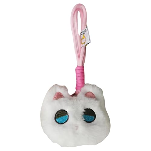 Diuyzoc Cat Purse Charm | Adorable Cat Plush Pendant | Plush Backpack Pendant | Cute Cat Keychain | Cat Themed Keychain | Squeaky Design Perfect Companion for Any Travel Lover von Diuyzoc