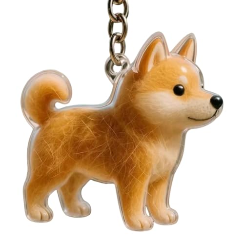 Diuyzoc Haarschmuck-Anhänger Zur Erinnerung An Haustiere, Hundeform Haarsammler Behälter, Anhänger Behälter Charm Aufbewahrung Für Mädchen Männer Frauen Fans Handtasche Tasche von Diuyzoc