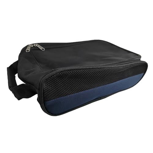 Golf-Schuhtasche | Golfschuh-Tragetaschen – wasserabweisend, belüftet, mit Reißverschluss, Schuhtasche mit Tragegriff oben, für Damen und Herren, blau, Refer to description, Uni von Diuyzoc