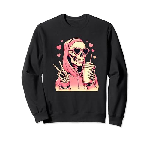 Diva Totenkopf Skelett Design für Mädchen & Frauen in pink Sweatshirt Diva Totenkopf Skelett Design für Mädchen & Frauen in pink Sweatshirt von Diva Totenkopf Design für Mädchen und Frauen