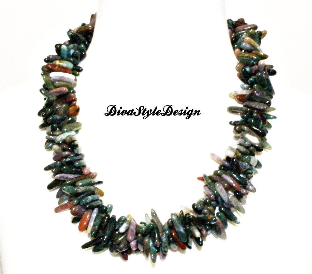 Jaspis Statement Halskette, Multicolor Jaspis, Mehrstrang Grüne Sandstein Verschluss Jaspis Statement Halskette, Multicolor Jaspis, Mehrstrang Grüne Sandstein Verschluss von DivaStyleDesign
