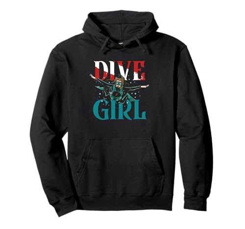 Dive Girl | Unterwassertaucher | Freediver Scuba Diver Pullover Hoodie von Dive Girl Underwater Freediver Scuba Diver Gift