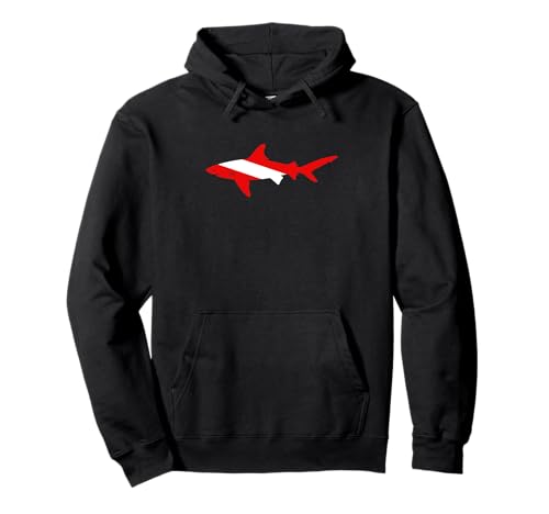 Dive Shark Diver Shirts Herren Flagge Tauchen Grafik Pullover Hoodie von Dive Shark Diver Shirts Men Flag Scuba
