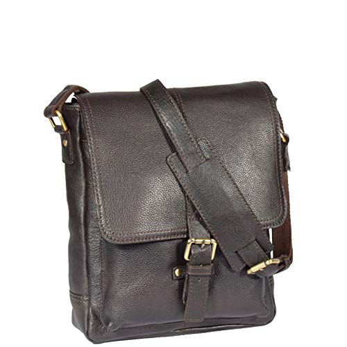 Divergent Retail Herren Echtleder Crossbody Casual Bag Cross Trend, braun, Medium Divergent Retail Herren Echtleder Crossbody Casual Bag Cross Trend, braun, Medium von Divergent Retail