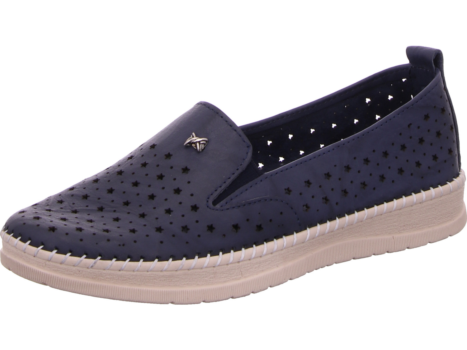 female Sportliche Slipper blau 38 von Diverse