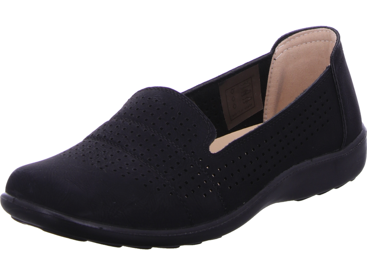 female Sportliche Slipper schwarz 36 von Diverse