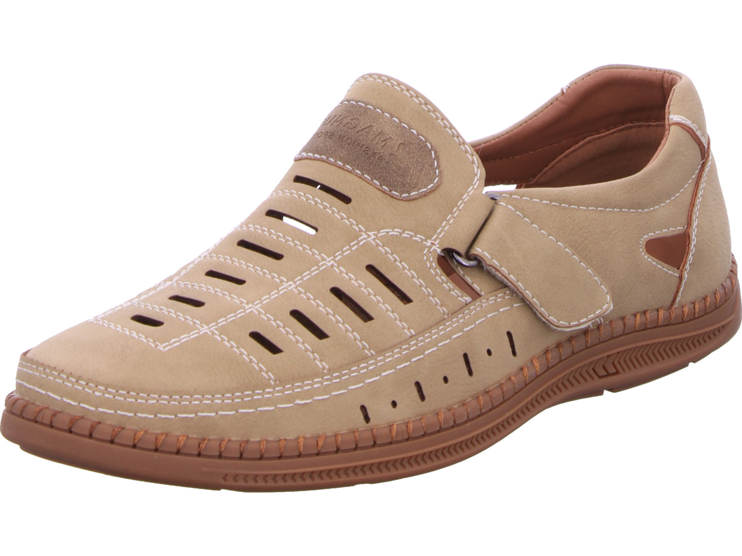 male Sportliche Slipper beige 40 von Diverse