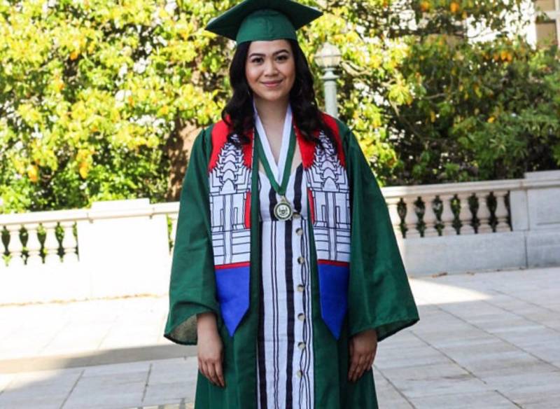 Kambodscha Abschlussschal | Satin von Diversepride