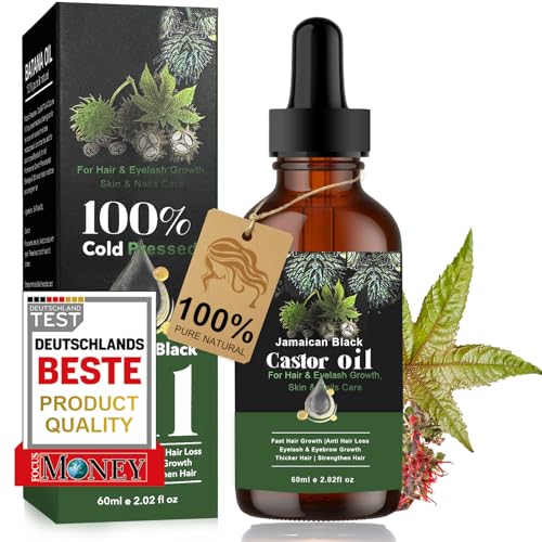 60ml Rizinusöl Hair oil, Haarwachstum Öl, Haaröl Wachstum, Hair Growth Oil, Kopfhaut Pflege Haaröl, Stimuliert Haarwachstum, Haar & Hautpflege für Haarausfall Frau und Männer,Schwarz 60ml Rizinusöl Hair oil, Haarwachstum Öl, Haaröl Wachstum, Hair Growth Oil, Kopfhaut Pflege Haaröl, Stimuliert Haarwachstum, Haar & Hautpflege für Haarausfall Frau und Männer,Schwarz von DiviDermy