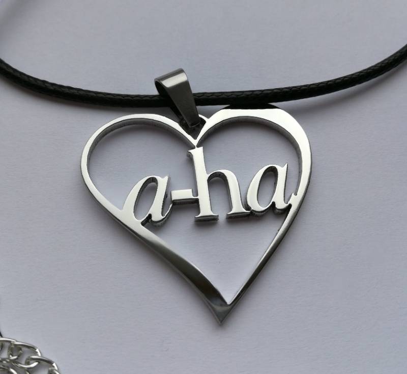 A-Ha I Love A-Ha Herz Edelstahl Charme Neueste Vers A-Ha I Love A-Ha Herz Edelstahl Charme Neueste Vers von DivineCat