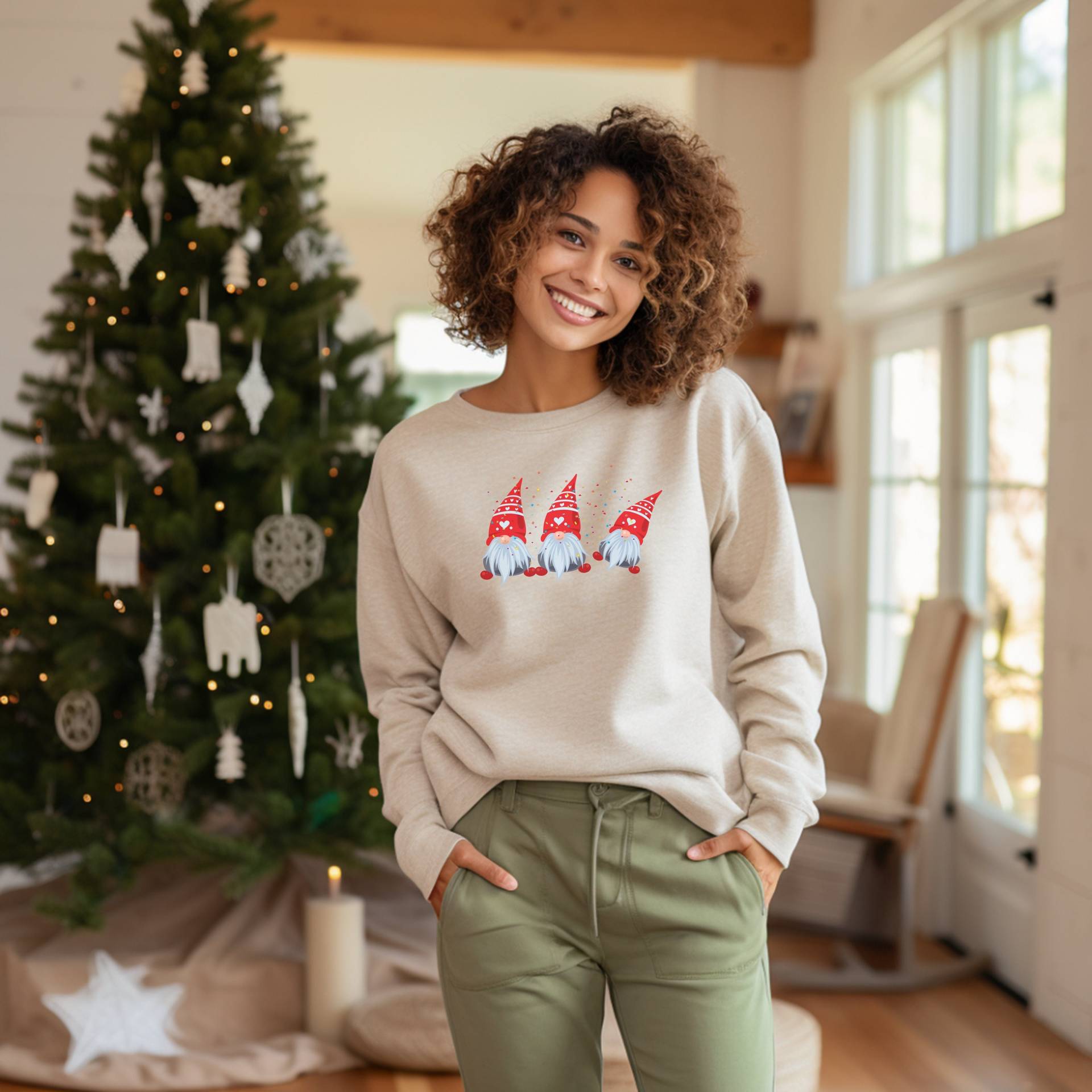 Niedliches Sweatshirt Christmas, Winter Pulli, Weihnachtsmann Winter, Weihnachten Nordic Sweater, Outfit, Zipfelmütze, Christmas Niedliches Sweatshirt Christmas, Winter Pulli, Weihnachtsmann Winter, Weihnachten Nordic Sweater, Outfit, Zipfelmütze, Christmas von DivineDesignsDe