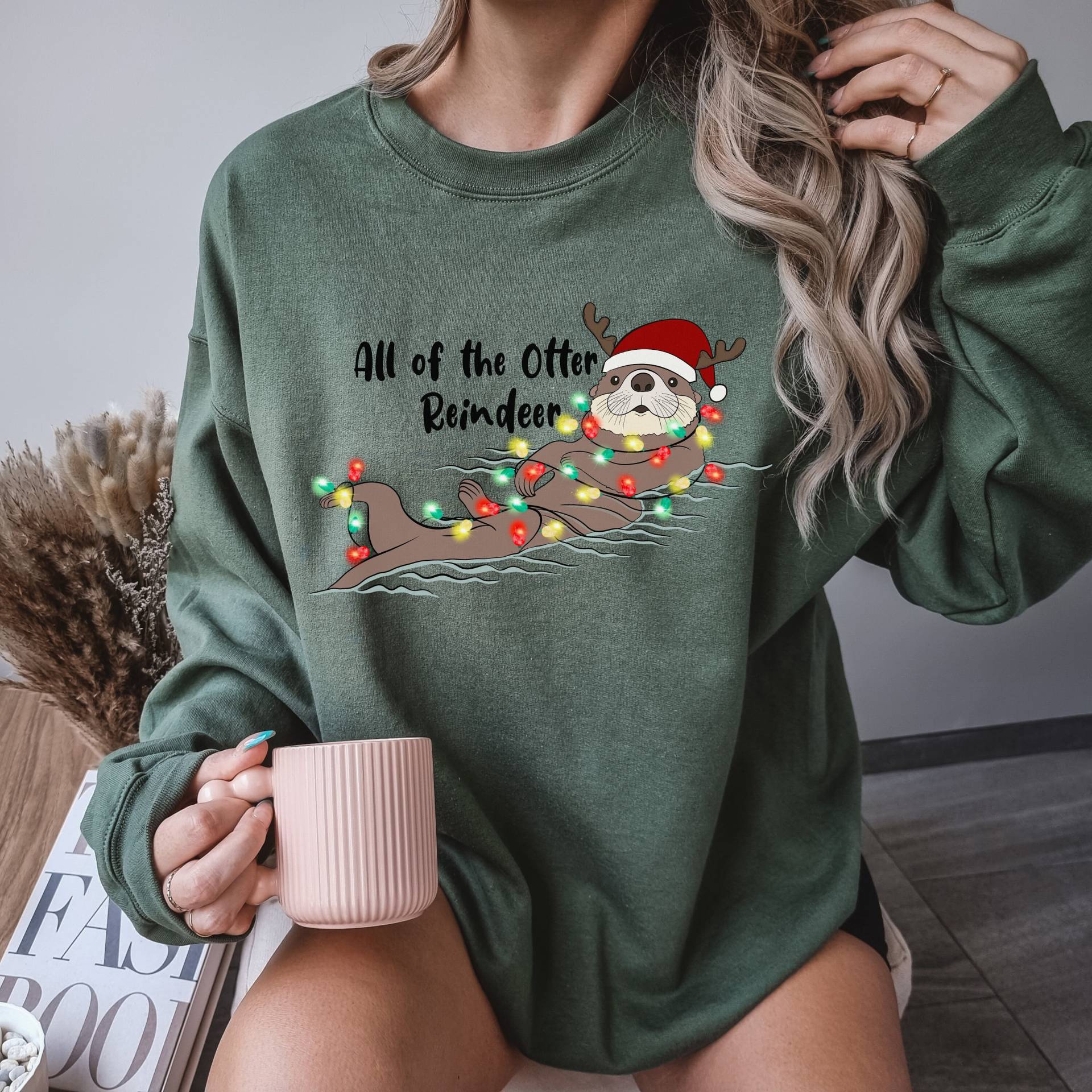Süßer Otter Weihnachtspullover, Weihnachtlicher Sweater Otter, Lustige Tiere Weihnachtsshirt, Kawaii Sweater, Shirt Süßer Otter Weihnachtspullover, Weihnachtlicher Sweater Otter, Lustige Tiere Weihnachtsshirt, Kawaii Sweater, Shirt von DivineDesignsDe