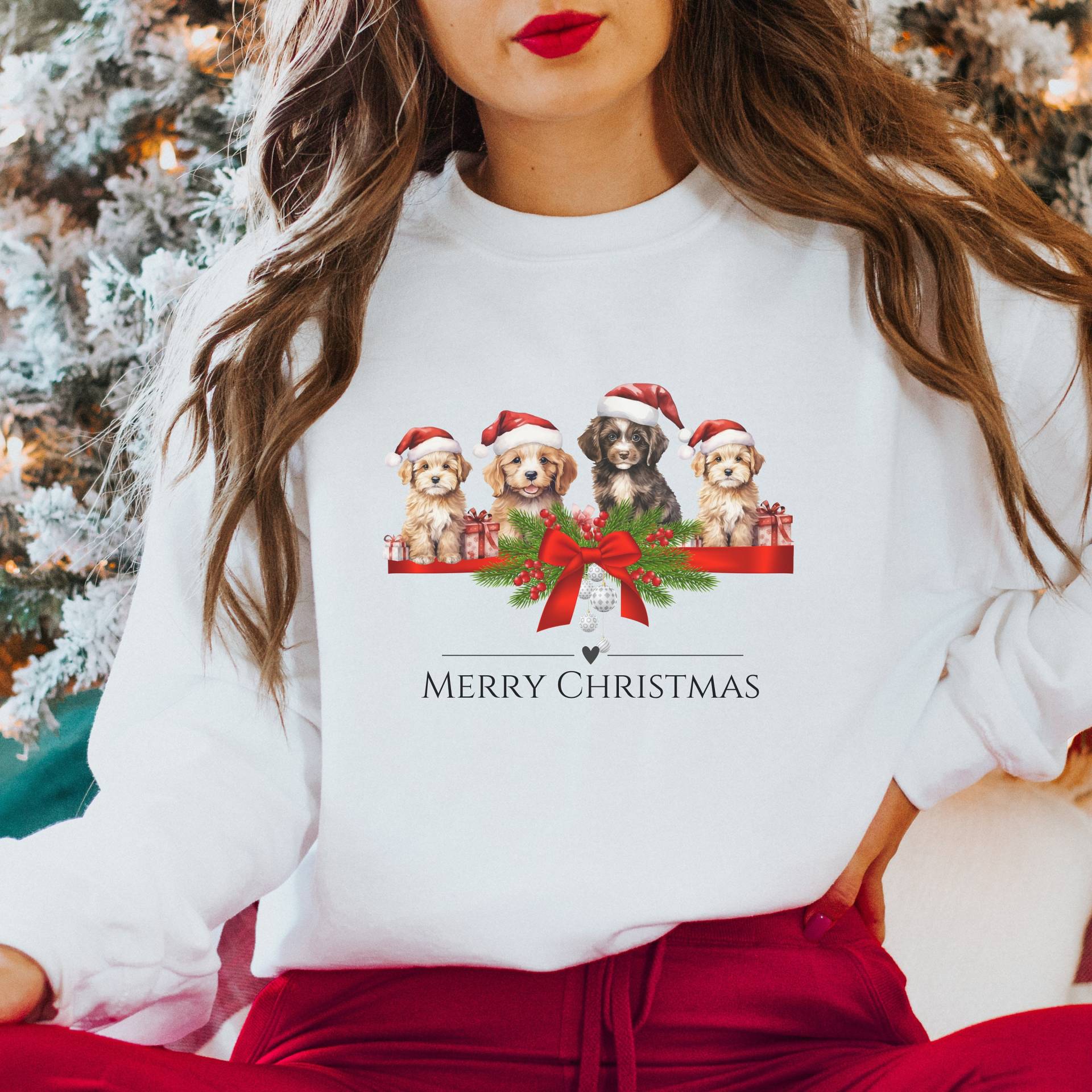 Süßes Dog Sweatshirt Christmas, Weihnachten Hoodie Mit Hund, Weihnachtsgeschenk Hundebesitzer, Nordic Sweater, Christmas Shirt Süßes Dog Sweatshirt Christmas, Weihnachten Hoodie Mit Hund, Weihnachtsgeschenk Hundebesitzer, Nordic Sweater, Christmas Shirt von DivineDesignsDe
