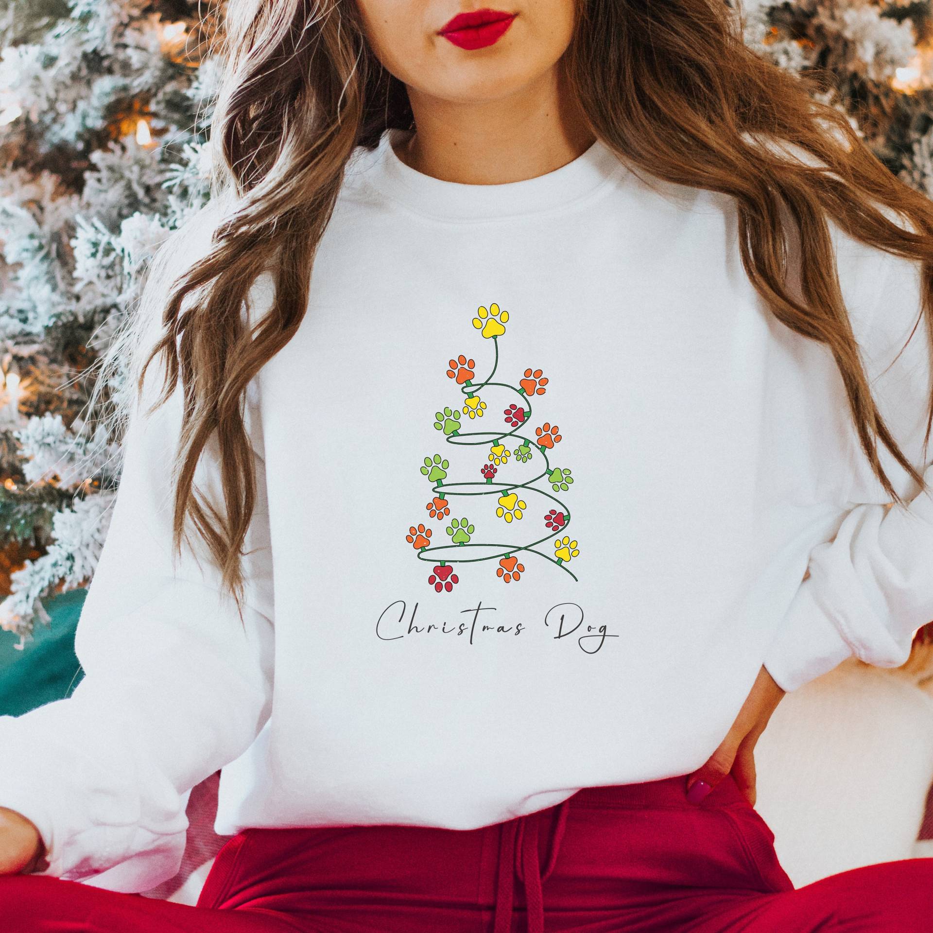 Süßes Dog Sweatshirt Christmas, Weihnachten Hoodie Pfötchen, Weihnachtsgeschenk Hundebesitzer, Nordic Sweater, Christmas Shirt Süßes Dog Sweatshirt Christmas, Weihnachten Hoodie Pfötchen, Weihnachtsgeschenk Hundebesitzer, Nordic Sweater, Christmas Shirt von DivineDesignsDe