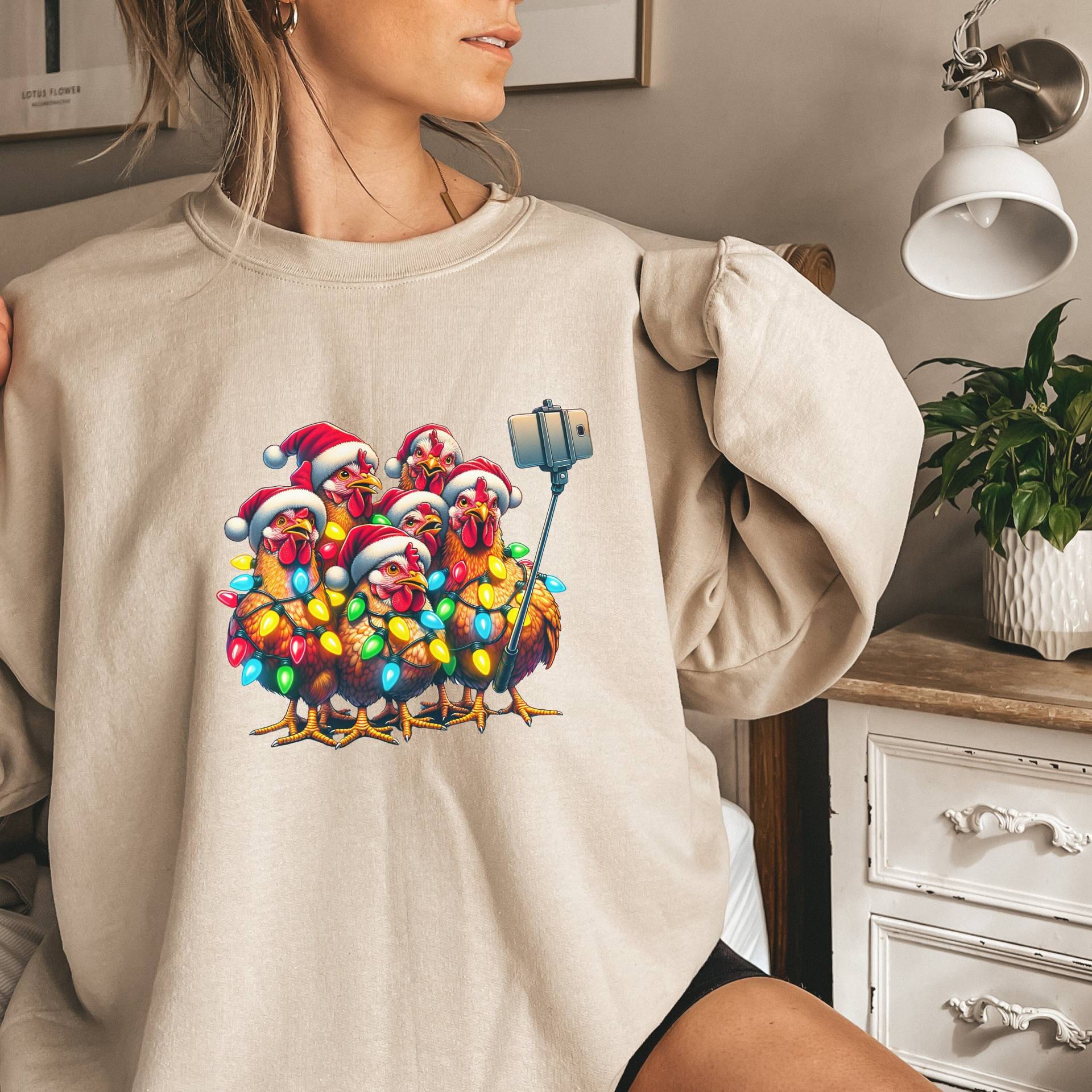 Weihnachten Lustige Hühner Sweatshirt, Weihnachten, Tiere Hoodie, Lustiges Weihnachtsshirt Weihnachten Lustige Hühner Sweatshirt, Weihnachten, Tiere Hoodie, Lustiges Weihnachtsshirt von DivineDesignsDe