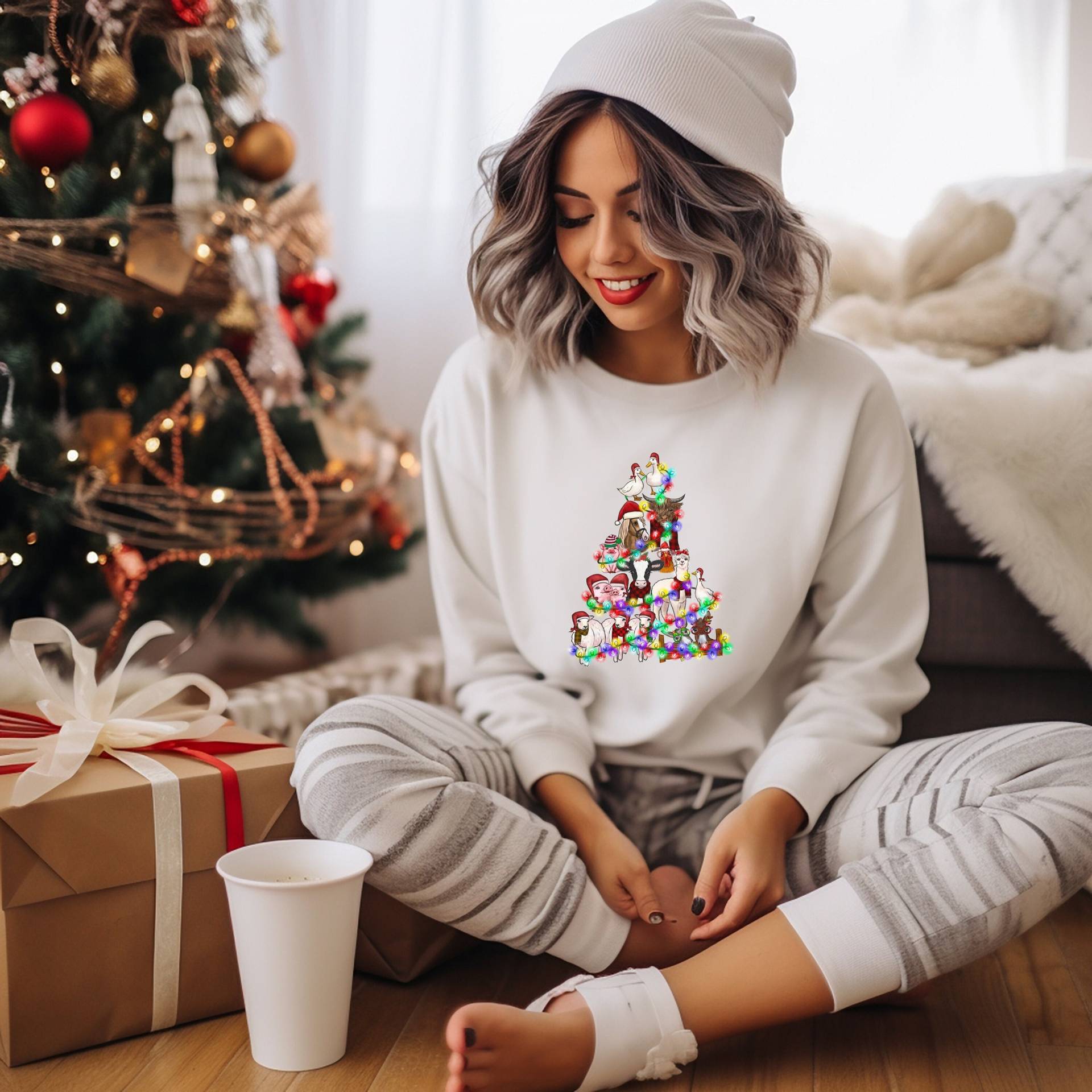 Weihnachten Sweatshirt Tiere, Shirt Für Frauen, Lustige Tiere Hoodie, Lustiges Weihnachtsshirt, Hoodie Weihnachten Sweatshirt Tiere, Shirt Für Frauen, Lustige Tiere Hoodie, Lustiges Weihnachtsshirt, Hoodie von DivineDesignsDe